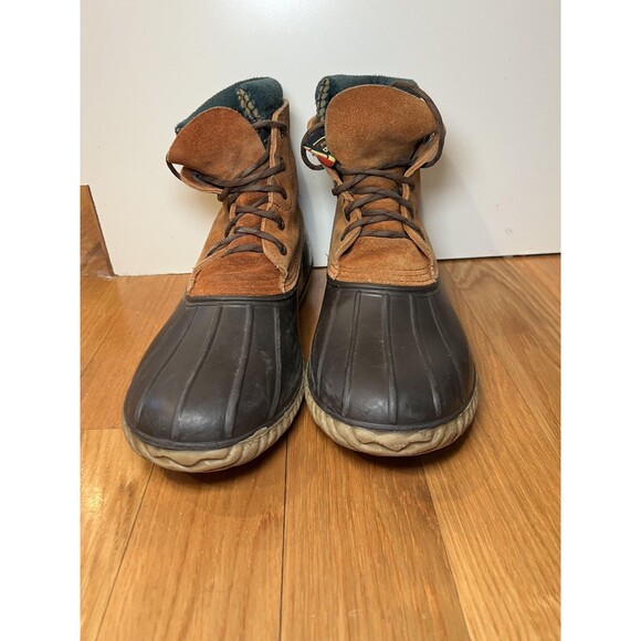 Vintage LaCrosse Boots Mens Size 13 Brown Suede Duck Snow Lined Polartec main image 8